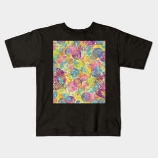 Spring colors galore in lime green, teal, blue, magenta, yellow, and pink Kids T-Shirt